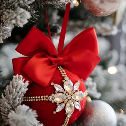 Christmas rhinestones ornaments, Cool Christmas Gifts, Christmas Gift Sets, Red Christmas ornaments