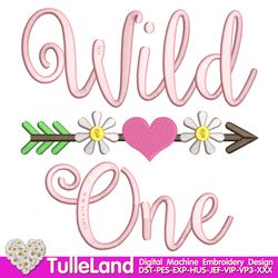 Wild One First Birthday 1st Birthday Design for Machine Embroidery