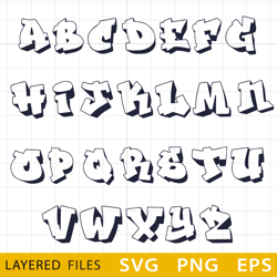 Fresh Prince Transparent SVG Alphabet, Cricut file, Cut files, Layered digital vector file, Digital download, Decor, Dec