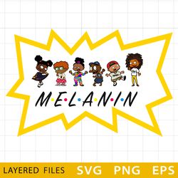 Rugrats Afro Layered SVG, Melanin Cricut file, Cut files, Layered digital vector file, Digital download, Decor, Decal