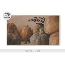 frame tv art pumpkin, samsung frame tv art thanksgiving, frame tv art halloween,  frame tv art fall autumn | 593