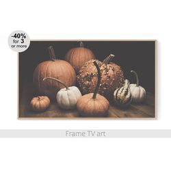 samsung frame tv art thanksgiving, frame tv art pumpkin, samsung frame tv art halloween,  frame tv art fall autumn 595