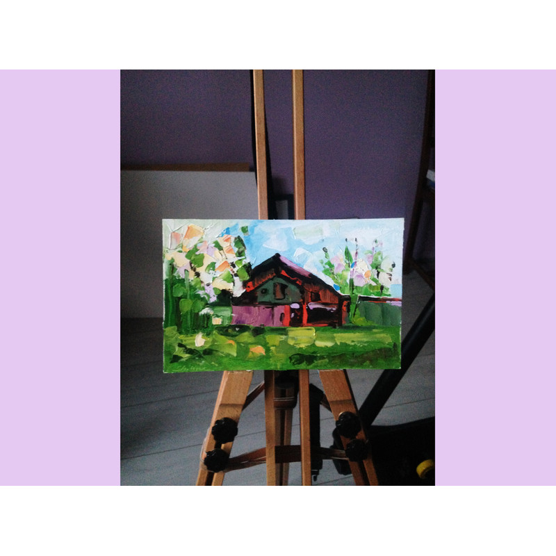 barn painting small home original art -18.jpg