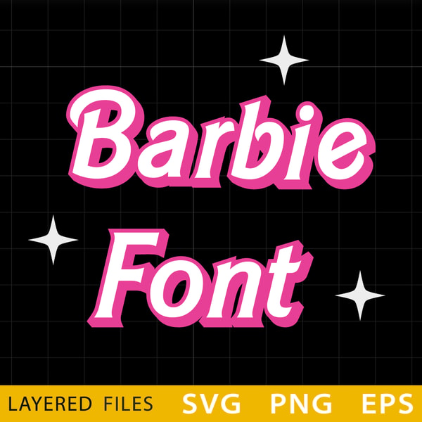 Barbie Rhinestone Lettering Printable Barbie Alphabet Letters