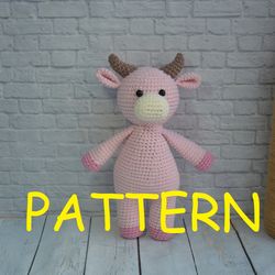 Crochet cow pattern Amigurumi cow tutorial