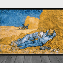 Field Van Gogh Wall Art Printable, Van Gogh Relax Picture flower digital download