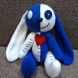 Creepy toy rabbit Scary doll Stuffed rabbit toy Ugly doll Horror doll Voodoo doll
