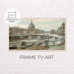 samsung frame tv art | vincent van gogh 4k vintage landscape art for frame tv | oil paintings | instant download