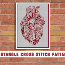 Cross Stitch Patterns "Zentangle Heart"