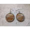 Stained-glass-brown-round-earrings-Dangle-Geometric-earrings-10