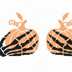 skeleton hands pumpkins svg, halloween svg files, digital download