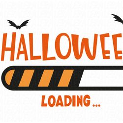 Halloween Loading Svg files, Digital download