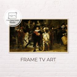 samsung frame tv art | rembrandt van rijn vintage portrait art for frame tv | oil paintings | instant download