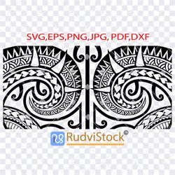 Samoan patterns wallpaper. Tattoo Svg. Polynesian Maori tribal tattoo background