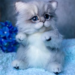 custom order kitten doll realistic animals handmade cat toy