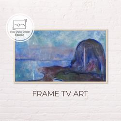 Samsung Frame TV Art | 4k Edvard Munch Vintage Landscape Art for Frame TV | Oil paintings | Instant Download
