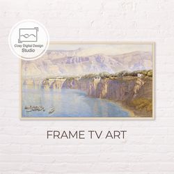 samsung frame tv art | 4k vintage landscape art for frame tv | oil paintings | instant download