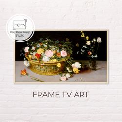 samsung frame tv art | 4k jan brueghel vintage still life art for frame tv | oil paintings | instant download