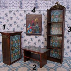 Dollhouse furniture set.1:12 scale.