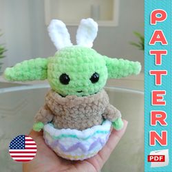easter alien crochet pattern