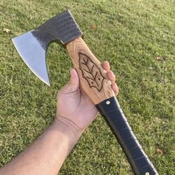 handmade steel tomahawk axe throwing viking hunting axe