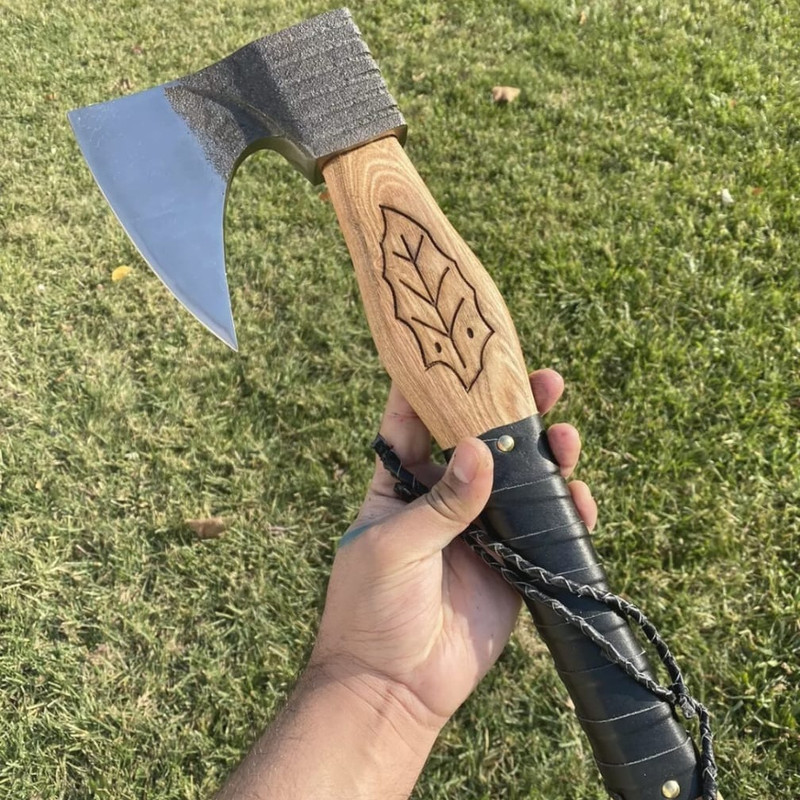 Handmade Steel Tomahawk Axe Throwing Viking Hunting Axesjpeg
