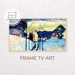 Samsung Frame TV Art | 4k Kandinsky Vintage Abstract Landscape Art For The Frame TV | Oil paintings | Instant Download