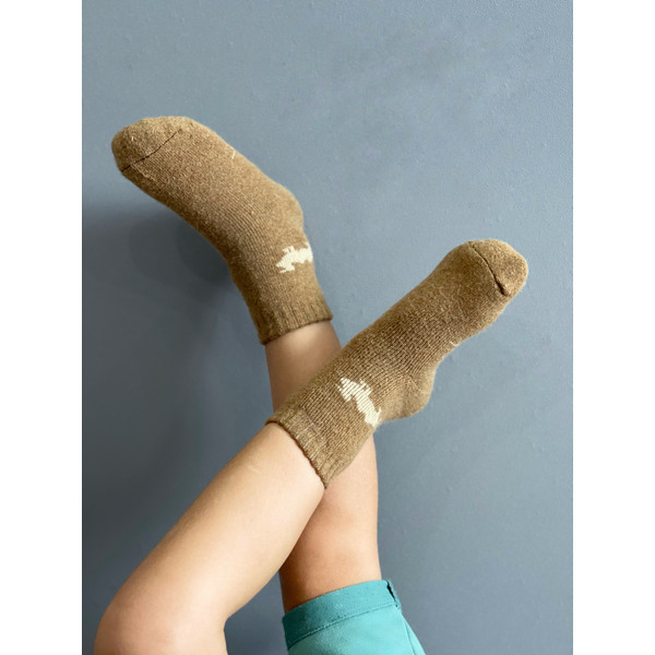 Baby-socks-wool-socks-warm-knitted-camel-wool-children socks.jpeg