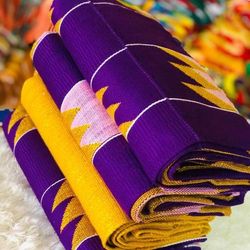 Authentic Kente 6 yards Genuine Ghana handwoven Kente fabric and Kente Cloth African fabric African Bonwire Ghana Kente
