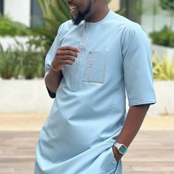 African Kaftan Wear Matching Top And Down, Kaftan Products for men, Men's Africans Wear