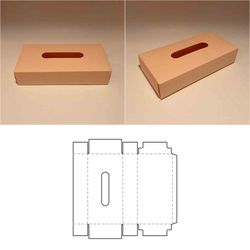 tissue box template, tissue holder, tissue container, tissue packaging, svg, pdf, cricut, silhouette, 8.5x11, a4, a3