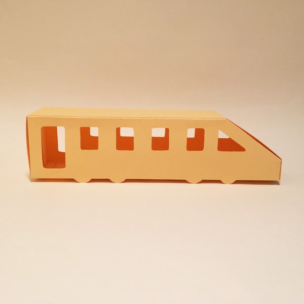 Train box template, train gift box, subway box, train shaped | Inspire ...