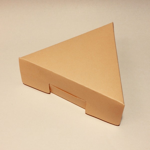Triangle box template, triangle gift box, cake slice box, pi - Inspire ...