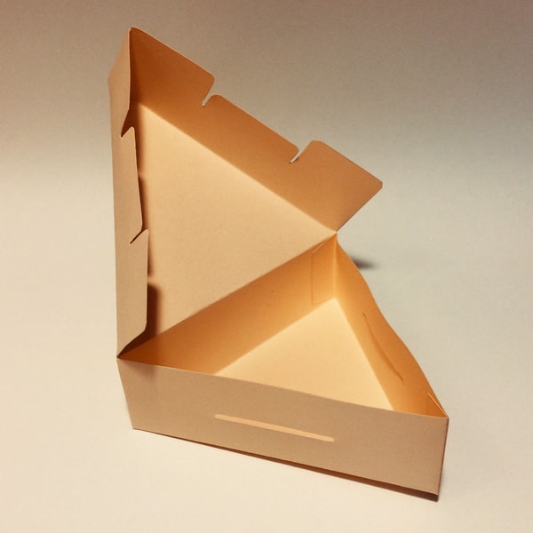 Triangle box template, triangle gift box, cake slice box, pi - Inspire ...