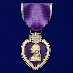 Purple heart medal. USA. Dummies, copies.