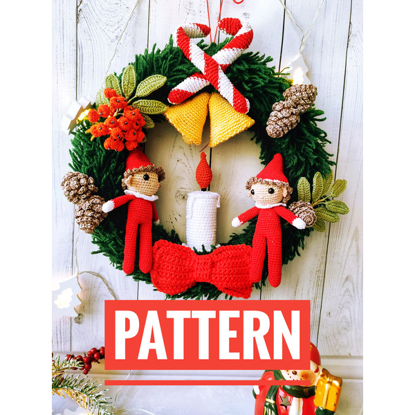 Christmas Wreath Crochet PATTERN