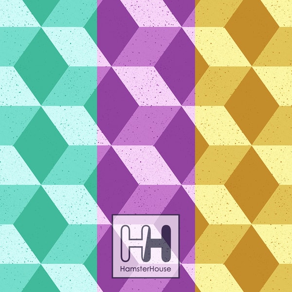 Cube Pattern In Paper 3D cube wall diagonal pattern, seamless paper pack, 20 color - Inspire ...