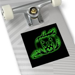 Cool Square Halloween Vinyl Decal 5x5 inch
