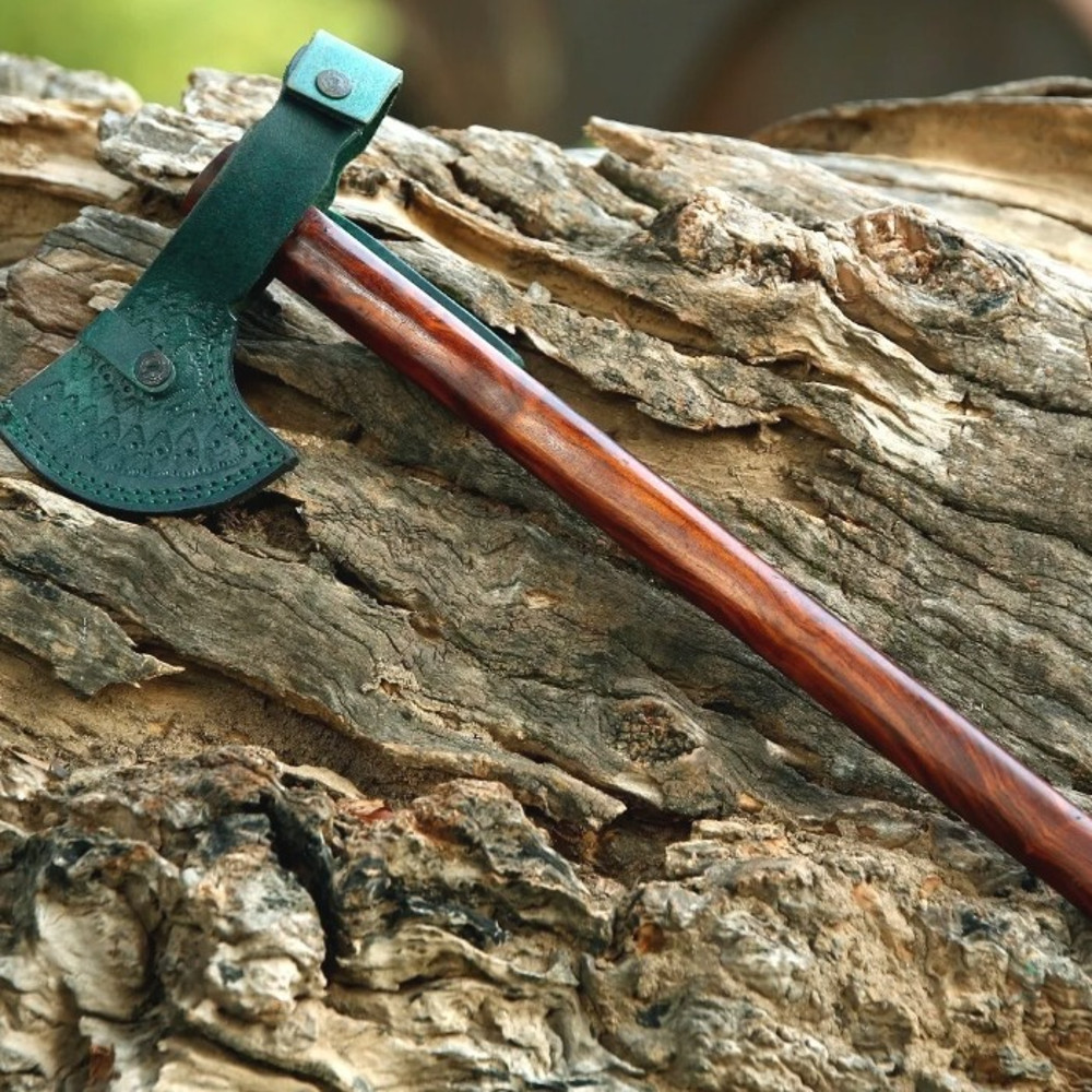 Handmade Steel Tomahawk Axe Integral Ball Hammer Hunting Axe.jpeg