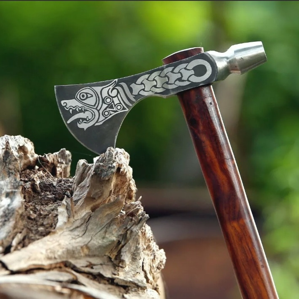 Steel Tomahawk Axe Integral Ball Hammer Hunting Axe.jpeg