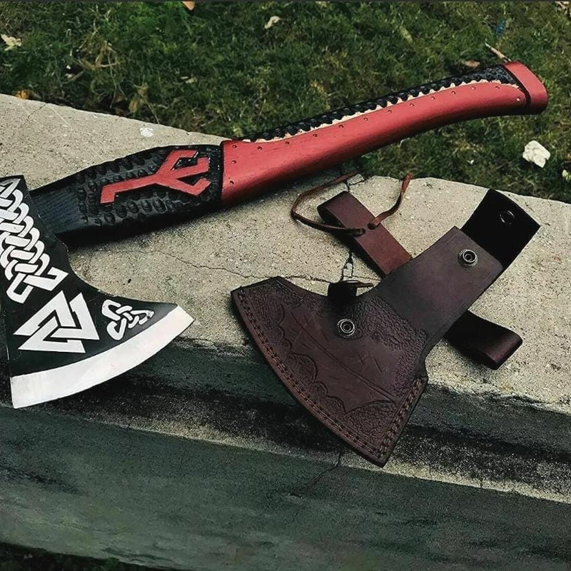 Steel Tomahawk Axe Integral Ball Hammer Hunting Axejpeg