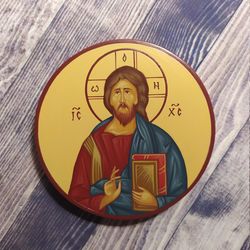 Christ Pantocrator | Hand-painted icon | Christian icon | Christian | Orthodox icon | Byzantine icon | Pantocrator