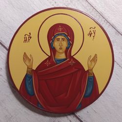 Theotokos | Virgin Mary | Hand painted icon | Orthodox icon | Religious icon | Christian supplies | Orthodox gift