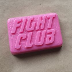 Fight club plastic mold, fighting club mold, soap mold, candle mold, bath bomb mold, polymer clay mold, soap making mold