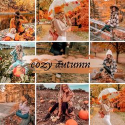 Cozy autumn  Preset lightroom Mobile lightroom  Bright colors presets Insta blogger Mobile preset Dng Photografy preset