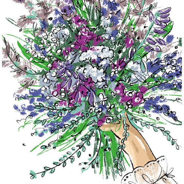 Bouquet-field-flowers-drawing