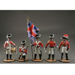 set 5 toy tin soldiers Napoleonic Wars England 1812 Hand Painted miniature figurine 54 mm Home Decor Gift for Man