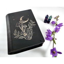 Witchy tarot card storage box, Oracle card box, Witchycraft deck holder,  Wiccan storage box,  Wooden jewellry box