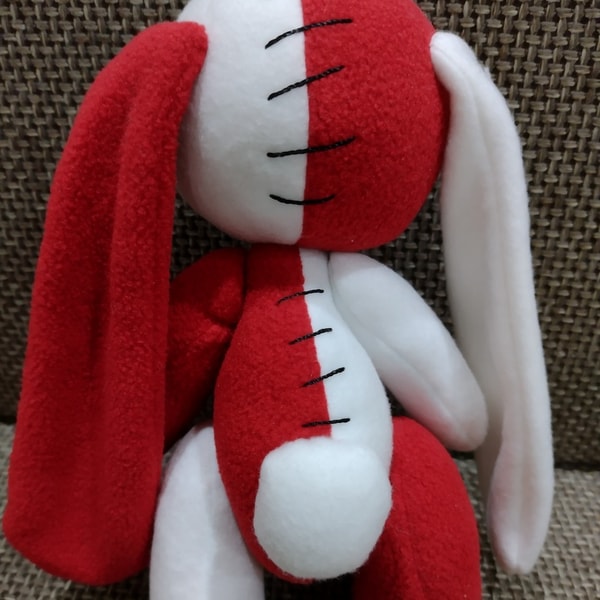 Rabbit stuffed animals toy Creepy toy bunny Voodoo doll Scar | Inspire ...