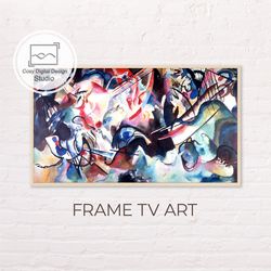 Samsung Frame TV Art | 4k Kandinsky Vintage Abstract Landscape Art For The Frame TV | Oil paintings | Instant Download